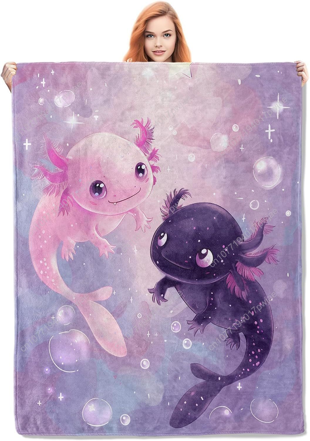 Home Of Textiles - Couverture Axolotl mignonne couverture en flanelle