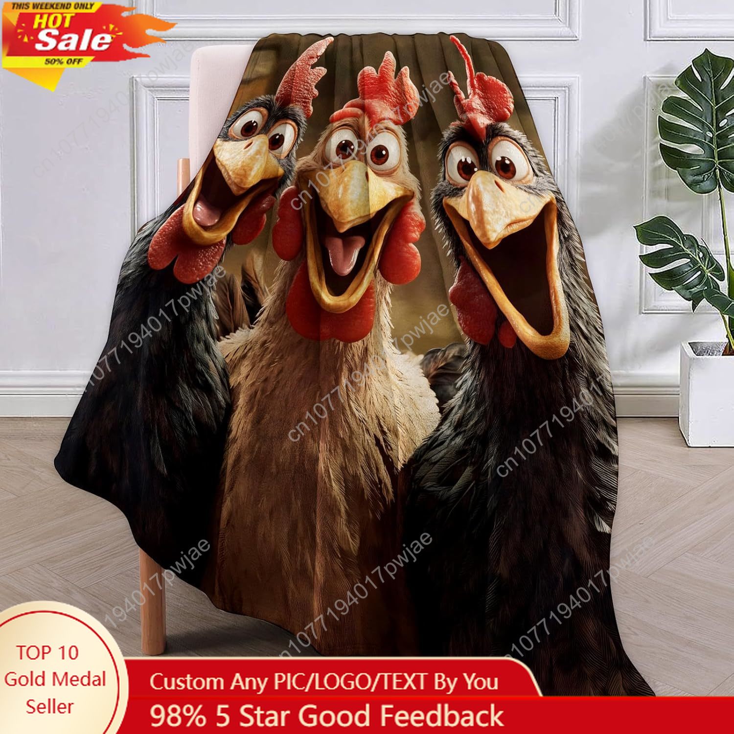 Couverture de poulets cadeaux  - Home Of Textiles avis et prix