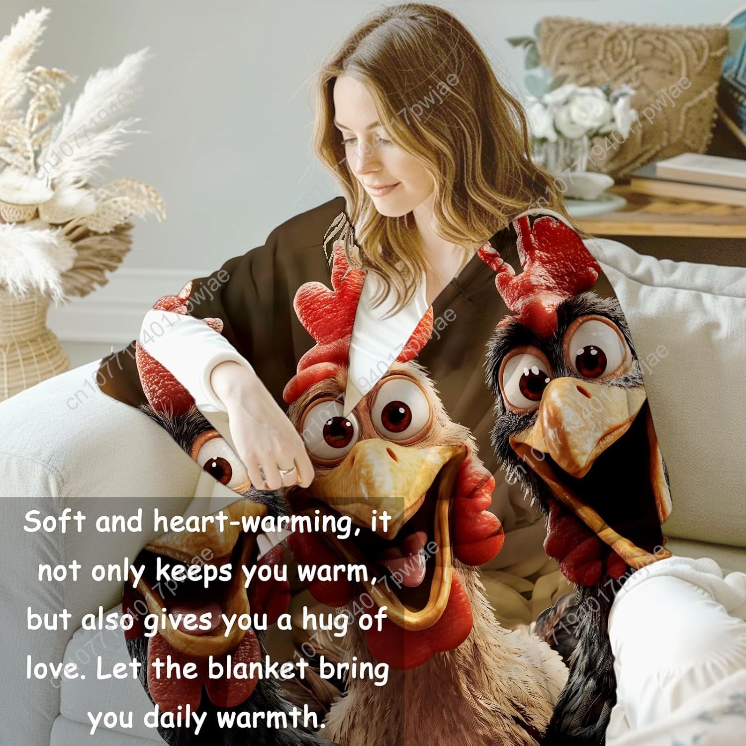Couverture de poulets cadeaux  - Home Of Textiles avis et prix