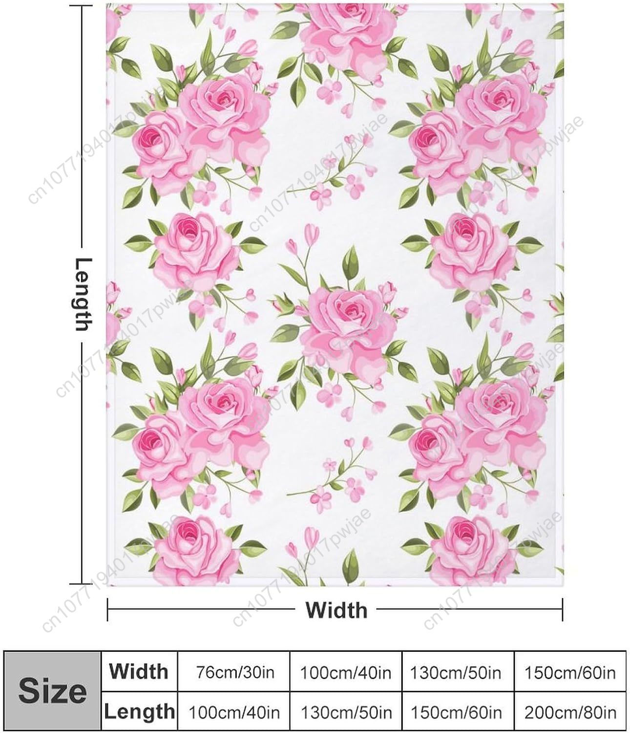 Couverture à fleurs roses, déc - Home Of Textiles avis et prix