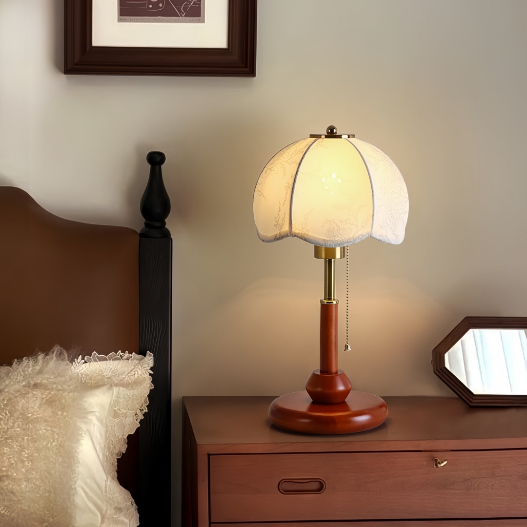 Lampe de table vintage à abat- - Home Of Textiles avis et prix