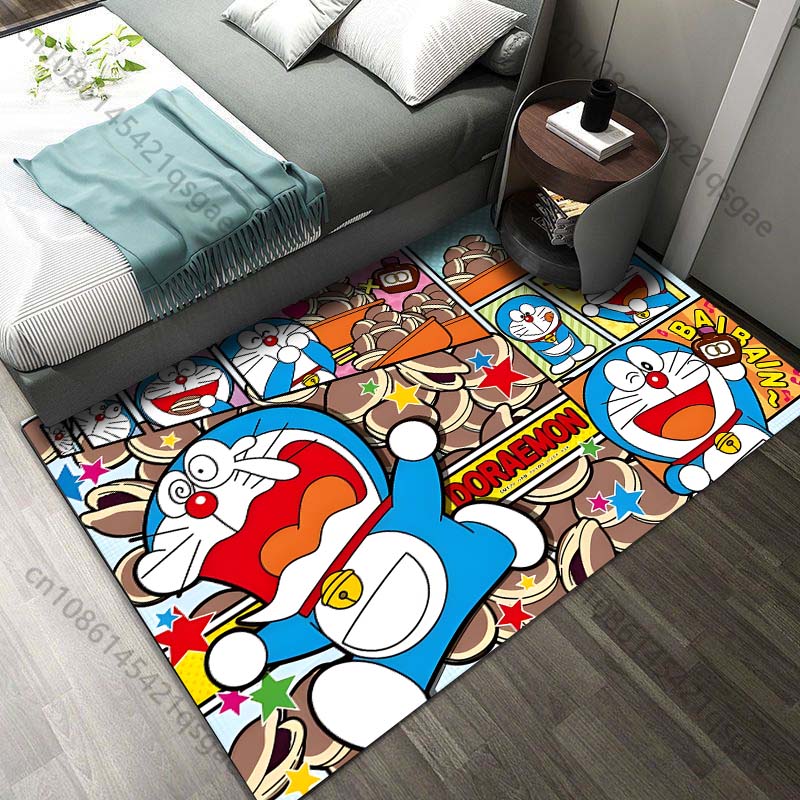 Tapis imprimé Doraemon et ses  - Luxury Home Textiles Usa avis et prix
