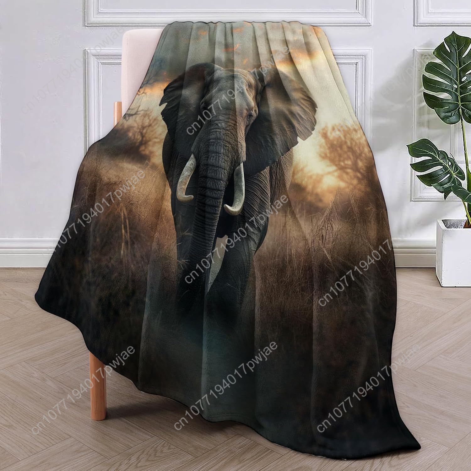 Couverture polaire d'éléphant, - Home Of Textiles avis et prix