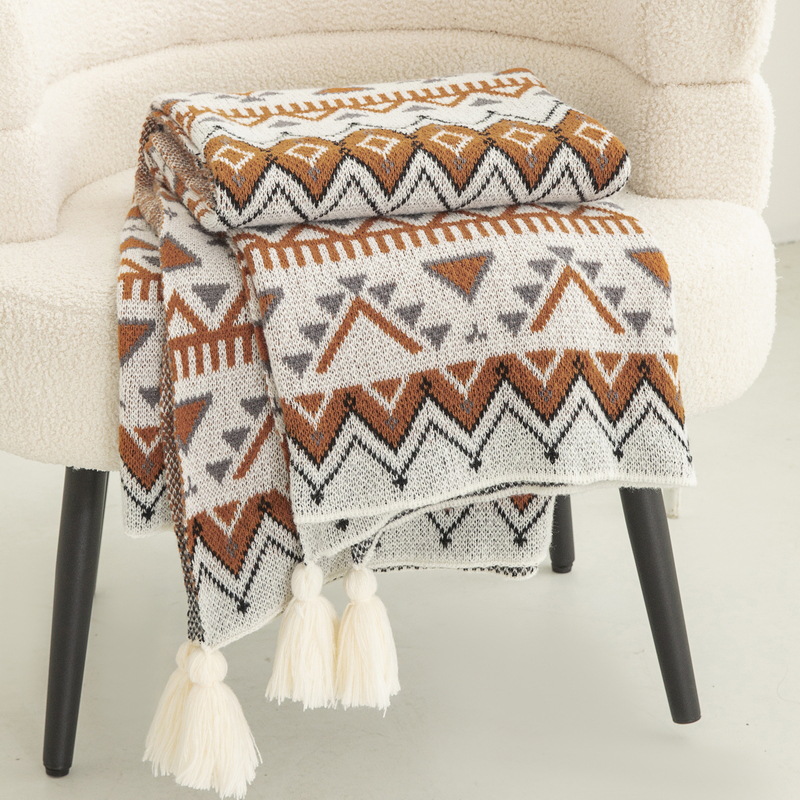 Couverture tricotée imprimée s - Luxury Home Textiles Usa avis et prix