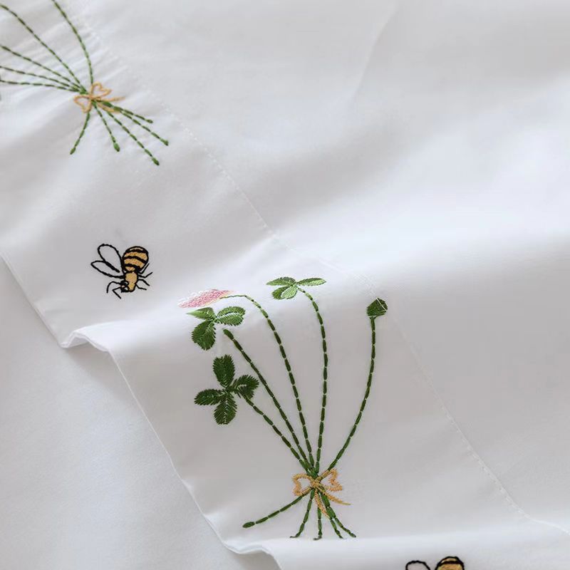 Drap de literie blanc pur, bro - Luxury Home Textiles Usa avis et prix