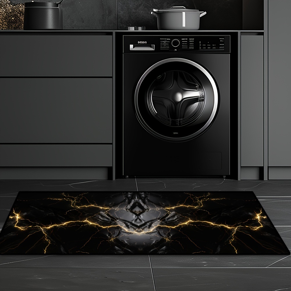 Tapis en bande de marbre noir  - Luxury Home Textiles Usa avis et prix