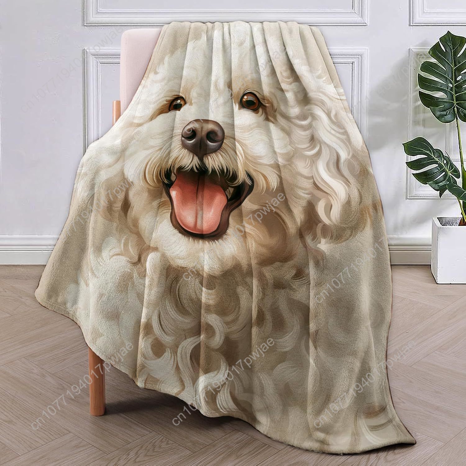 Couverture avec Portrait de ca - Home Of Textiles avis et prix